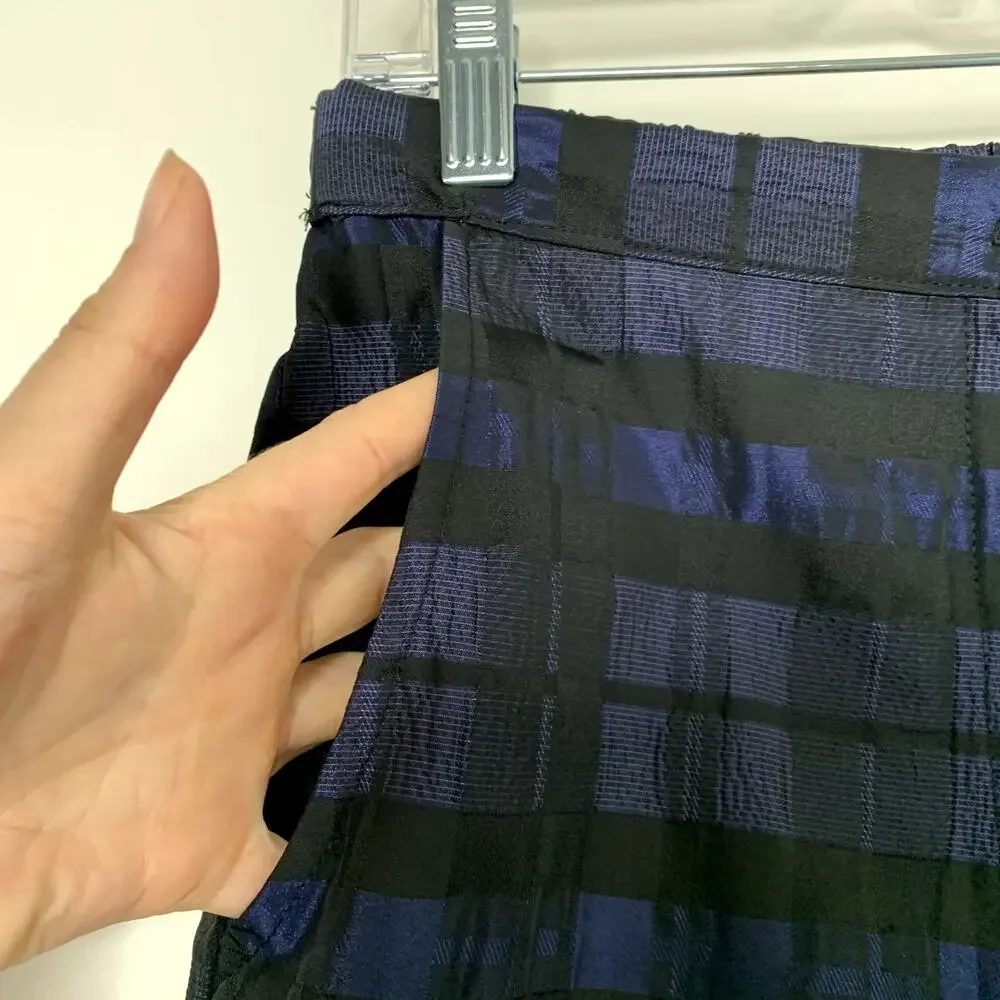 Ciao Lucia Pietro Woven Taffeta Pant Sapphire Womens Blue Size Small Made in La - Picture 7 of 13